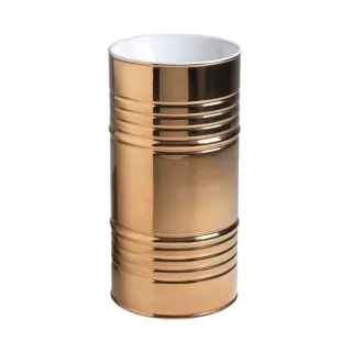 Kerasan Artwork Раковина свободностоящая Barrel d45x90h см, с сиф. и слив. трубой, цвет: Bianco-oro 4742K39