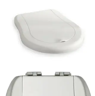Kerasan Retro Крышка-сиденье для унитаза, с микролифтом, крепление хром, цвет: Bianco lucido 108901