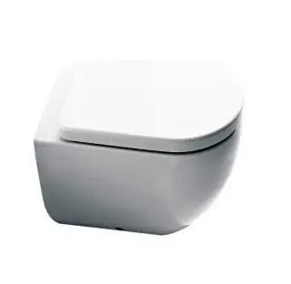 Kerasan Flo Унитаз приставной 48x36 см, с креплением, без сидения, цвет: Bianco lucido 311401