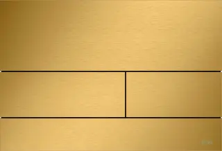 Tece Square II Кнопка смыва для унитаза, металл, цвет: сатин, позолоченный 9240847