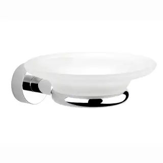 Nicolazzi Accessori Minimale Мыльница со стеклянной чашей, подвесная, цвет: хром 1487MCR