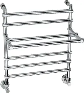 Margaroli Sole 452 Полотенцесушитель водяной с полкой для ГВС 53,5х62h (int 47) нижнее, цвет: chrome 4524705CRP