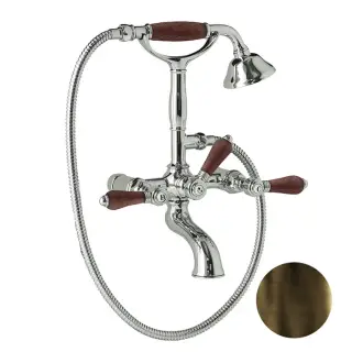 Nicolazzi Forest Смеситель для ванны на 2 отверстия, цвет тёмная бронза 1401DB79