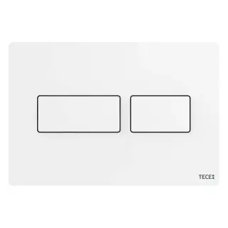 Tece Solid Кнопка смыва для унитаза антивандальная, металл, цвет: белый матовый 9240433