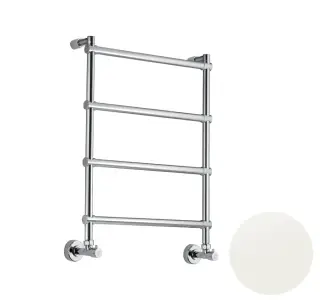 Margaroli Sole 442 Полотенцесушитель водяной для ГВС 53,5х71h (int 47), нижнее, цвет: matt white 4424704(26)MW