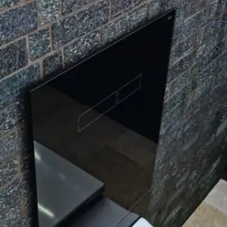 Tece Lux Нижняя панель из стекла для унитаза-биде, цвет: черный глянцевый 9650106