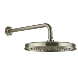 Gessi Venti20 Верхний душ d32,8 см, 1 вид струи, кронштейн настен. 38,9, цвет: finox brushed nickel 65149#149