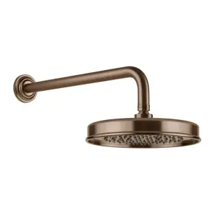 Gessi Venti20 Верхний душ d22,9 см, 1 вид струи, кронштейн настенный 38,9, цвет: copper brushed PVD 65148#708