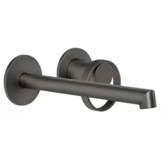 Gessi Anello Смеситель для раковины встр., излив 20,5 см, внеш. часть, цвет: black metal brushed PVD 63383#707