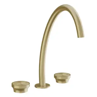 Gessi Origini Смеситель для раковины высокий на 3 отверстия, без д/к, цвет: brushed brass PVD 66016#727