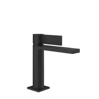 Gessi Inverso Diamantato Смеситель для раковины, с д/к, длина излива 12,6 см, цвет: matte black 73651#299