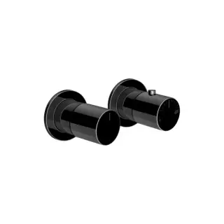 Gessi Habito Смеситель для душа термостат. на 2 потребителя, встраиваемый, цвет: black metal PVD 70034#706