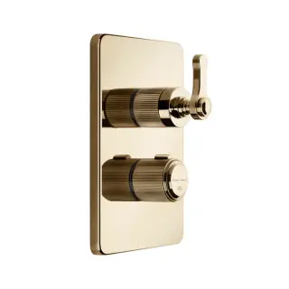 Gessi Venti20 Смеситель для душа термостатический на 1 потреб., встраиваемый, цвет: warm bronze PVD 65133#735