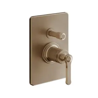 Gessi Venti20 Смеситель для душа встр., на 2 потребителя, внешняя часть, цвет: copper brushed PVD 65079#708