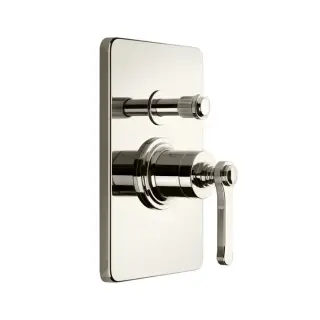 Gessi Venti20 Смеситель для душа встраиваемый, на 2 потребителя, внешняя часть, цвет: nickel PVD 65079#720