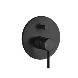 Gessi Via Tortona Смеситель для душа 2 потребителя, встраиваемый, внешняя часть, цвет: matte black 44667#299