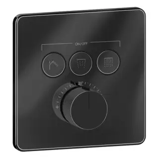Gessi Hi-Fi Смеситель для душа термостатический 3 потребителя, встраиваемый, цвет: black metal PVD 38719#706