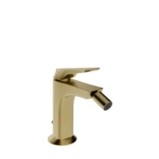 Gessi Ventaglio Смеситель для биде, с донным клапаном, длина излива 11,4 см, цвет: brushed brass PVD 72007#727