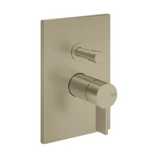 Gessi Inverso Diamantato Смеситель для душа на 2 потребителя, встр., цвет: warm bronze brushed PVD 73679#726