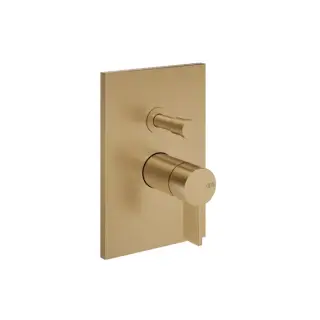 Gessi Inverso Rigato Смеситель для душа на 2 потребителя, встраиваемый, цвет:warm bronze brushed PVD 73579#726