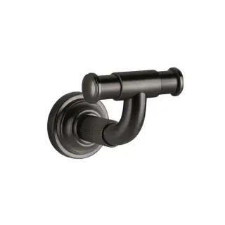 Gessi Venti20 Крючок для полотенец двойной, подвесной, цвет: black metal brushed PVD 65521#707