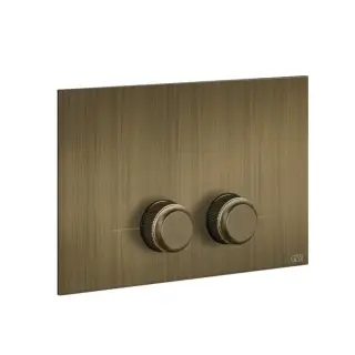 Gessi Venti20 Кнопка смыва для унитаза, 2 режима, латунь, цвет: antique brass 54651#713