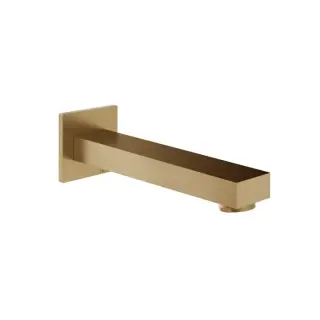 Gessi Inverso Rigato Излив настенный для ванны 17,9 см, цвет: warm bronze br. PVD 73103#726