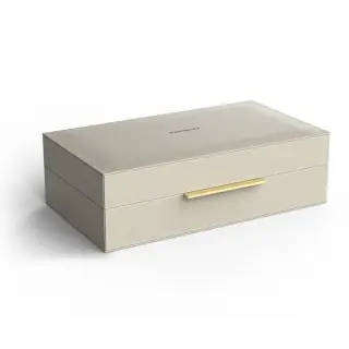 Decor Walther Brownie Box L Универсальная коробка 30х18х9,5h см, искусст. кожа, цвет: бежевый мат 0939847