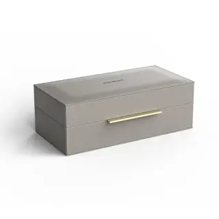 Decor Walther Brownie Box S Универсальная коробка 27х14х9,5h см, искусств. кожа, цвет: темно-серый 0939749