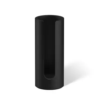 Decor Walther Black Stone WPB Диспенсер ватных дисков, настольный, искусст. камень, цвет: черный мат 0973360