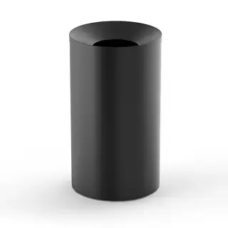 Decor Walther Basic DW 240 Ведро для мусора напольное d40x70h см, цвет: черный матовый 0615660