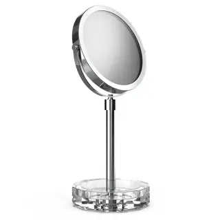Decor Walther Kristall KSA Косметическое зеркало, 5x увеличение d15 см, цвет: кристальный/хром 0941756