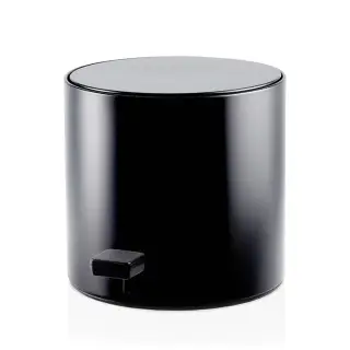 Decor Walther Bar Корзина для белья напольная d23,5x23,5h см, цвет: черный матовый 0615460