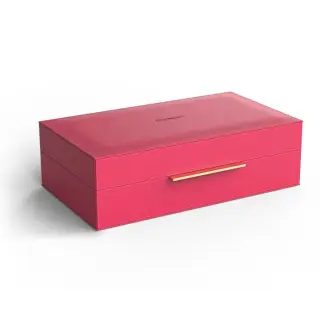 Decor Walther Brownie Box L Универсальная коробка 30х18х9,5h см, искусственная кожа, цвет: пурпурный 0939897