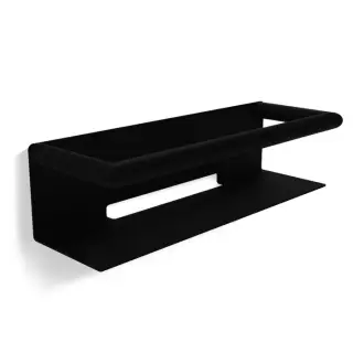 Decor Walther Mikado DA Полка металлическая 30x10 см, подвесная, цвет: черный матовый 0863960