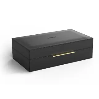 Decor Walther Brownie Box L Универсальная коробка 30х18х9,5h см, искусст. кожа, цвет: черный матовый 0939860