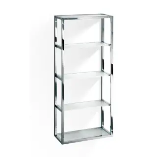 Decor Walther Universal ET 6 Шкафчик открытый 35x15xh80 см, стекло сатинированное, цвет хром 0702700