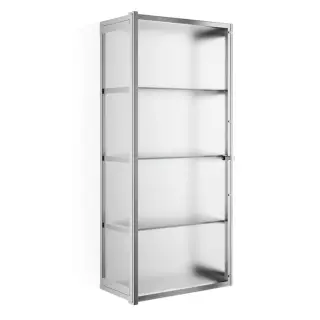 Decor Walther Glas S 3 Шкафчик подвесной 35x19xh80 см, стекло матовое, цвет хром 0602406