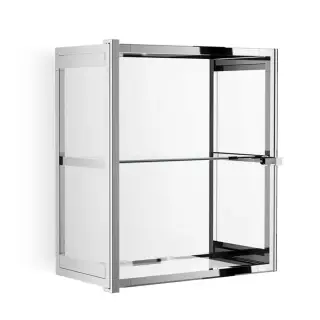 Decor Walther Glas S 2 Шкафчик подвесной 35x19xh40 см, стекло прозрачное, цвет хром 0602300