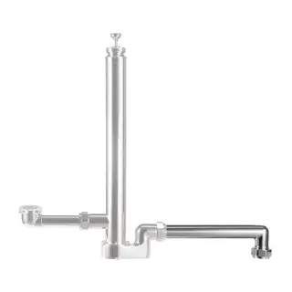 Burlington Удлиненная трубка слива 3,8х45h см, цвет: хром глянцевый W10-B