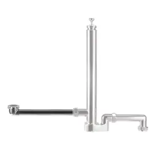 Burlington Удлиненная трубка слива 3,8х88h см, цвет: хром глянцевый W10-A