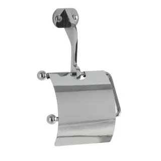 Kerasan Retro Держатель туалетной бумаги с крышкой, подвесной, цвет: cromo 742190