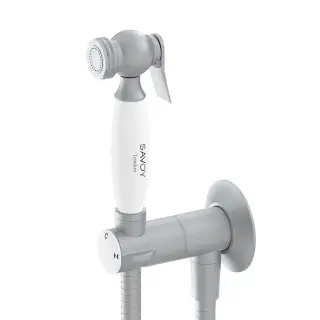 Burlington Гигиенический душ с прогрессивным смесителем и встраив. частью, цвет: шлифованный никель SV63 BNKL