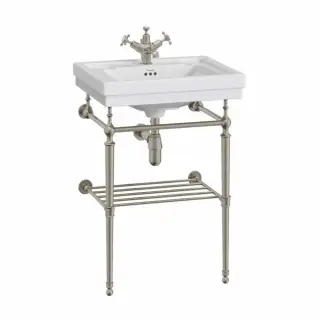 Burlington Полка для полотенец 47,5х37,7 см, накладная, цвет: шлифованный никель T22A-S BNKL