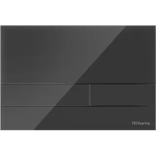 Tece Spring square Кнопка смыва для унитаза с прямоугольной клавишей, акрил, цвет: черный глянцевый S240851