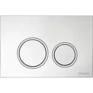 Tece Spring Кнопка смыва для унитаза с круглой клавишей, 2 режима, пластик, цвет: хром глянцевый 9940101