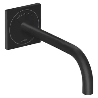 Axor Uno Смеситель для раковины встр., сенсорный, внешняя часть, излив 22,5 см, цвет: матовый черный 38120670