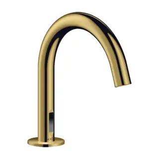 Axor Uno Смеситель для раковины сенсорный на 1 отвер, без д/к, излив 9,7h см, цвет: полиров. золото 38010990