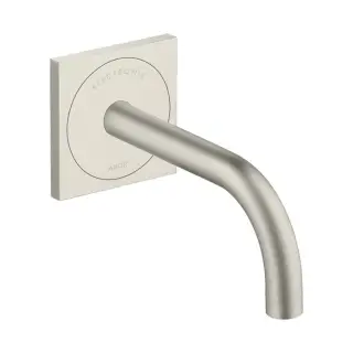 Axor Uno Смеситель для раковины встраиваемый, сенсорный, внешняя часть, излив 16,5 см, цвет: сталь 38119800