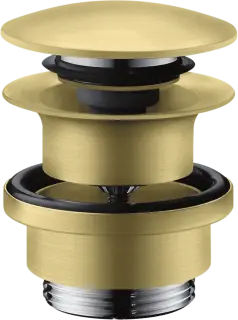 Axor Донный клапан Push-Open для раковины и биде, универсальный, латунь, цвет: шлифованная медь 51300950
